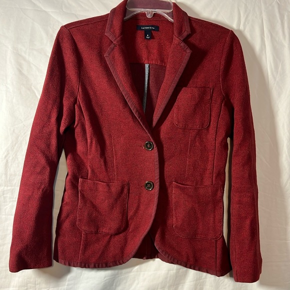 Lands' End Jackets & Blazers - FREE W/ PURCHASE LANDS’ END Blazer- Maroonish Red -